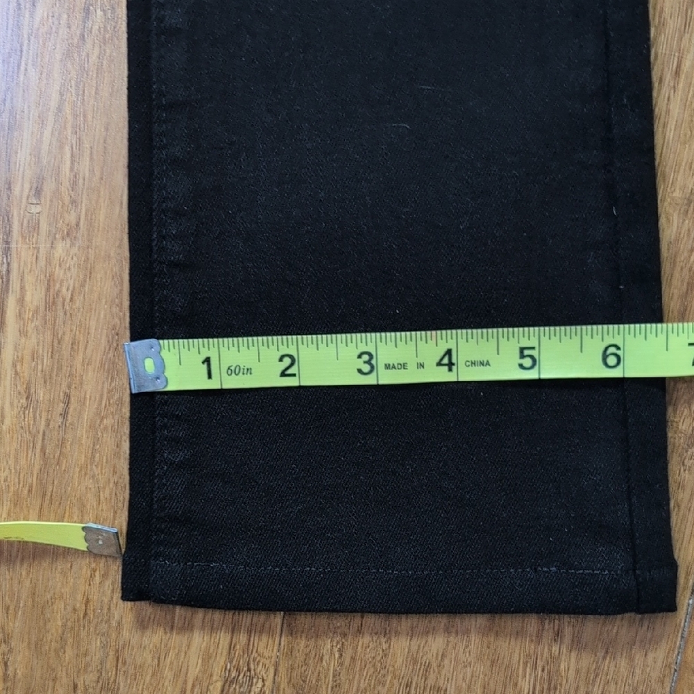 Old Navy Pull-On Boot Cut Black Jeans Size Med 10-12 - Picture 8 of 9